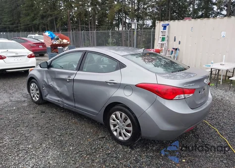 2012 Hyundai Elantra Gls (Ulsan Plant) from USA, damaged, VIN KMHDH4AE6CU227956